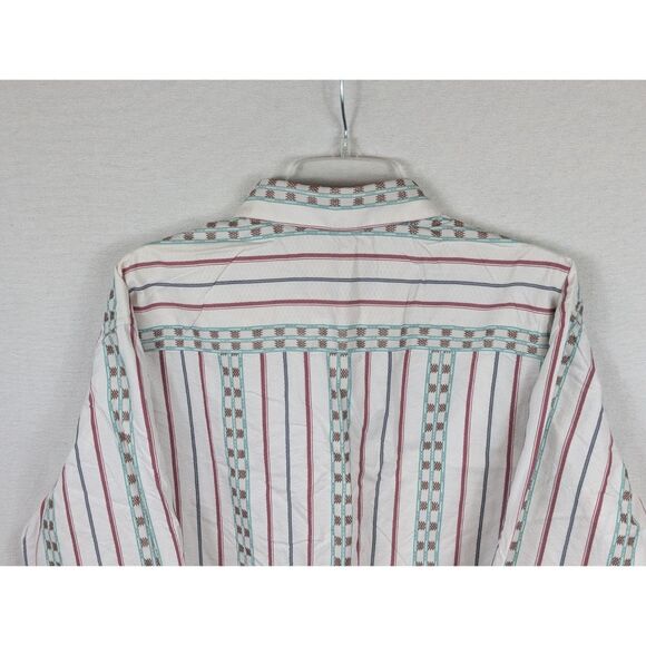 Robert Graham Aztec Design Flip Cuff Button Up Shirt Men's Size XL - Picture 14 of 16